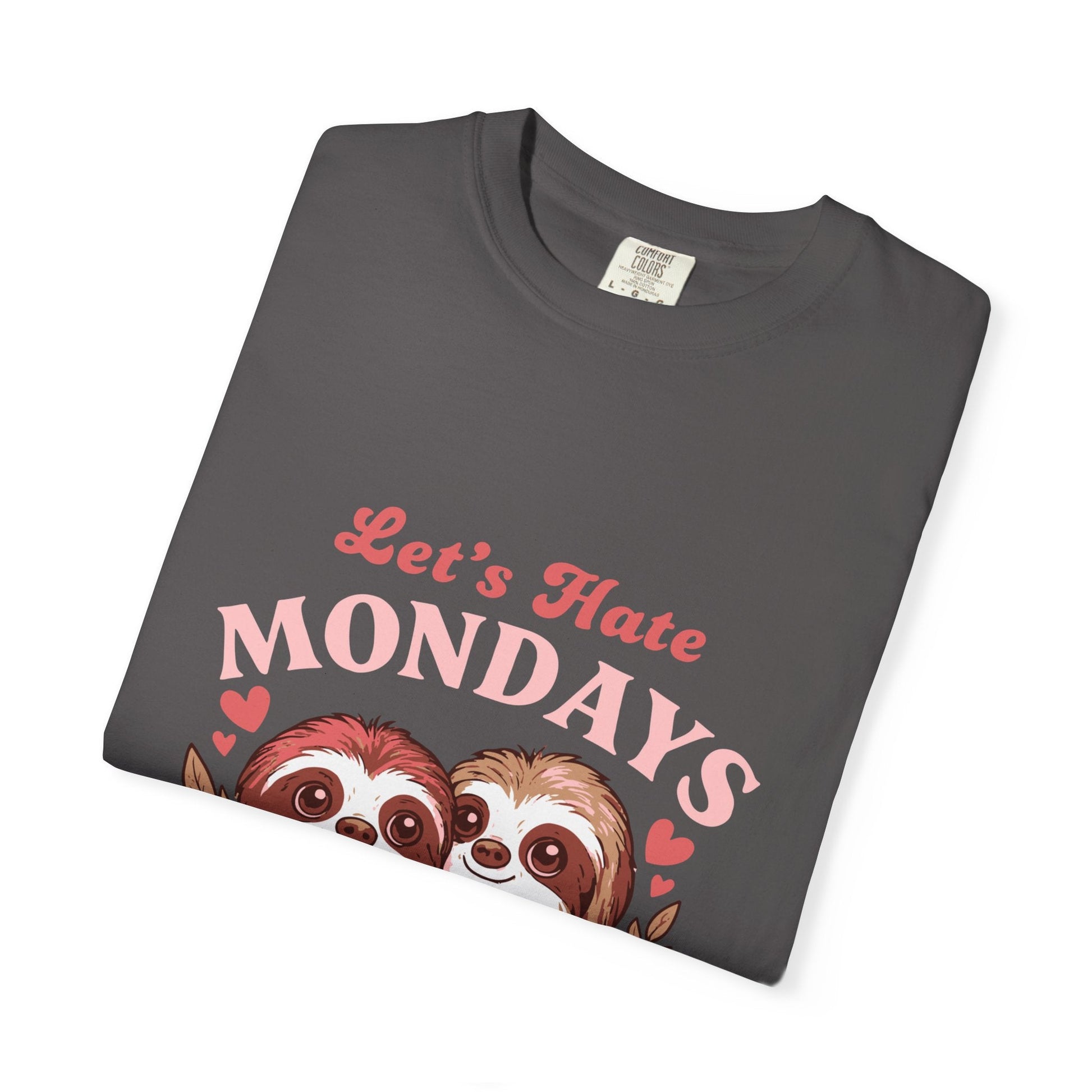 Dyed T-shirt – Snazzy Lets hate Monday Edition Printify