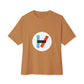 Circle Flame Unisex Oversized Boxy Tee - snazzymerch