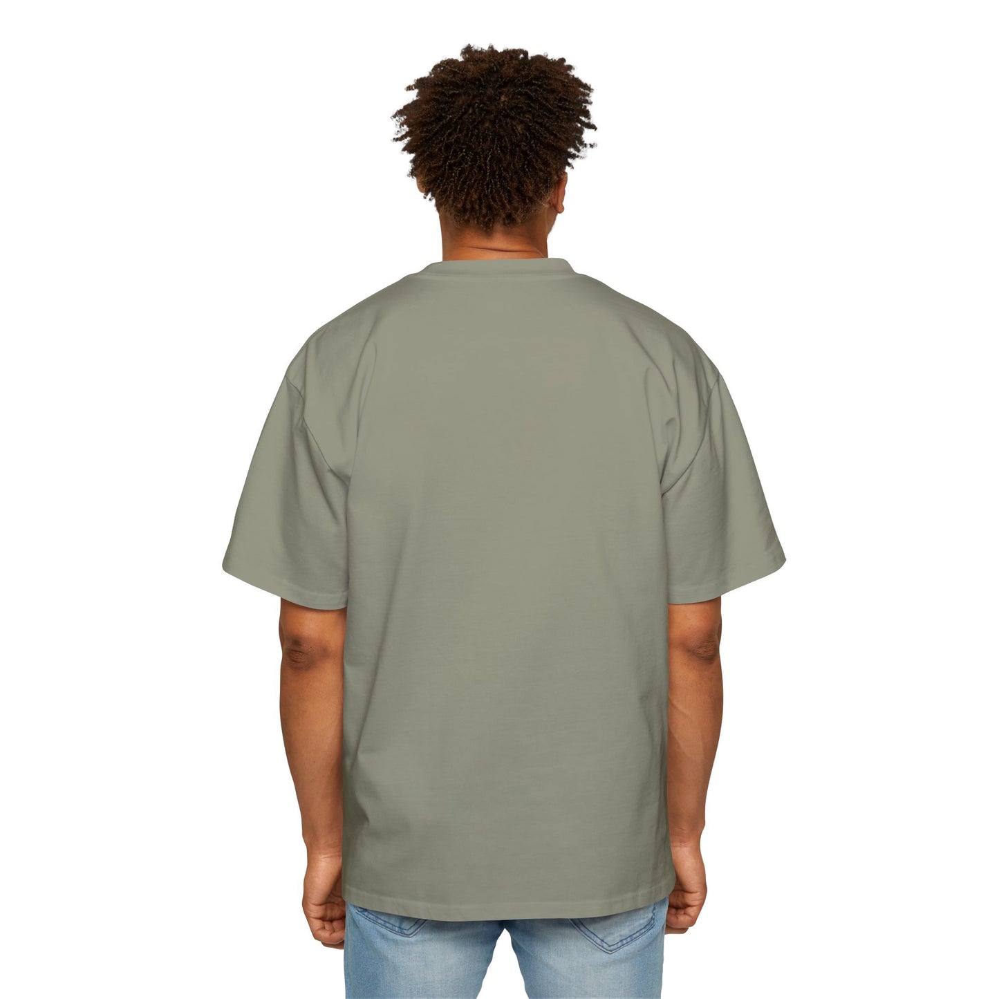 Candy Cane Loading Bar Men's Heavy Oversized Tee – Christmas Sale Edition Printify