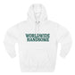 Global Handsome Typography Three-Panel Fleece Hoodie - snazzymerch