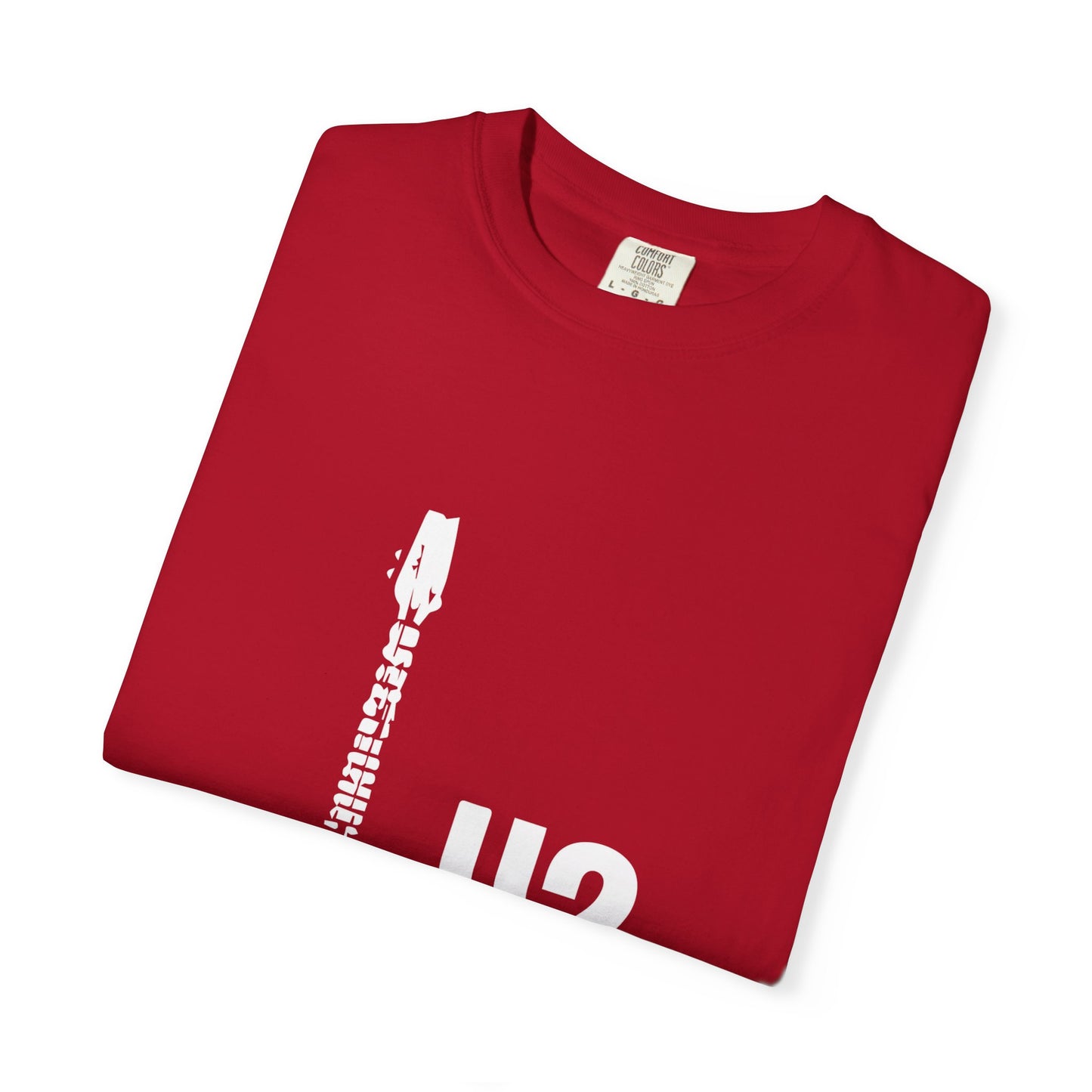 Minimal Guitar Logo Unisex Garment-Dyed T-shirt - snazzymerch