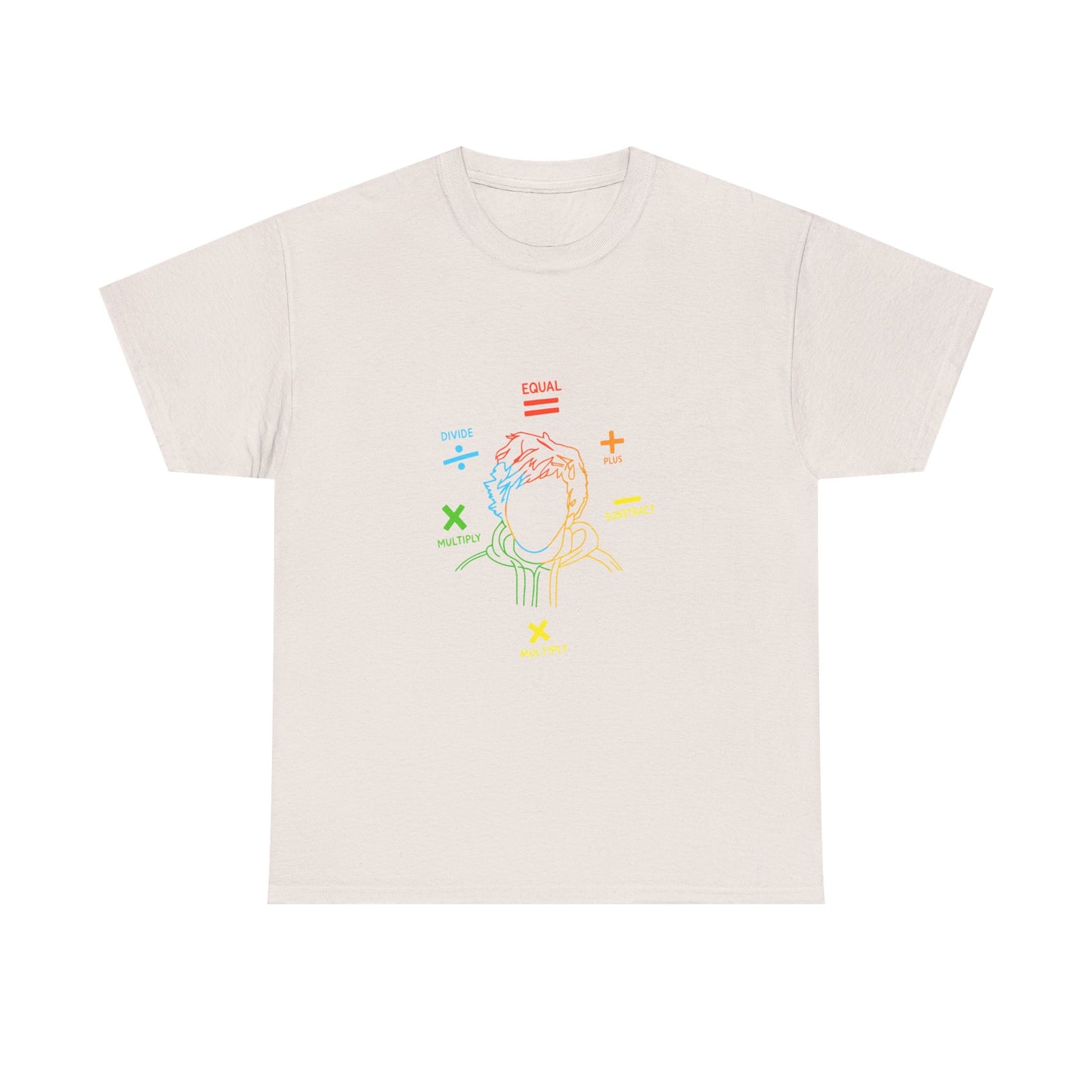 Minimalist Divide Symbol with Brush Unisex Heavy Cotton Tee Printify