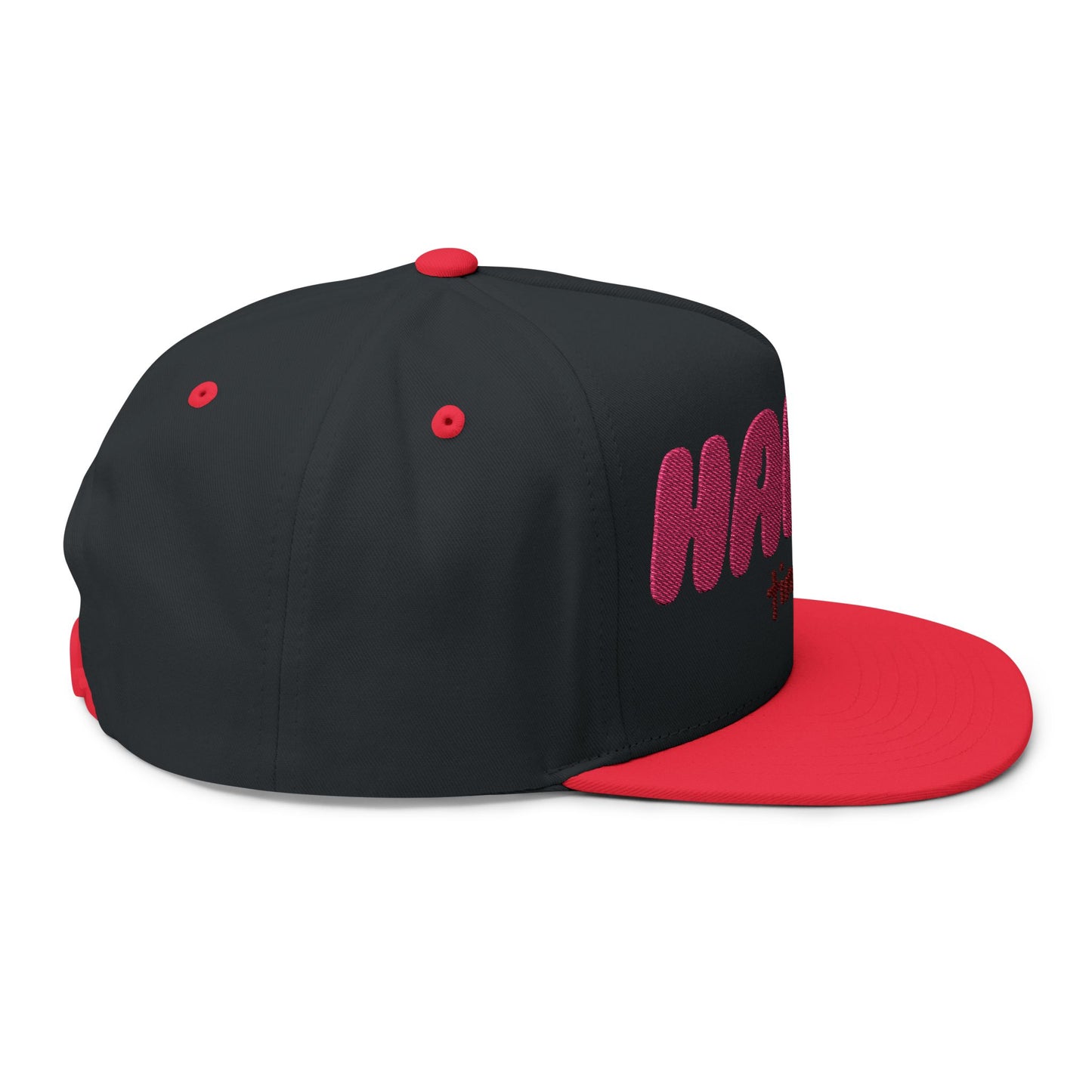 Happy Times Gradient Flat Bill Cap (Embroidery) - snazzymerch