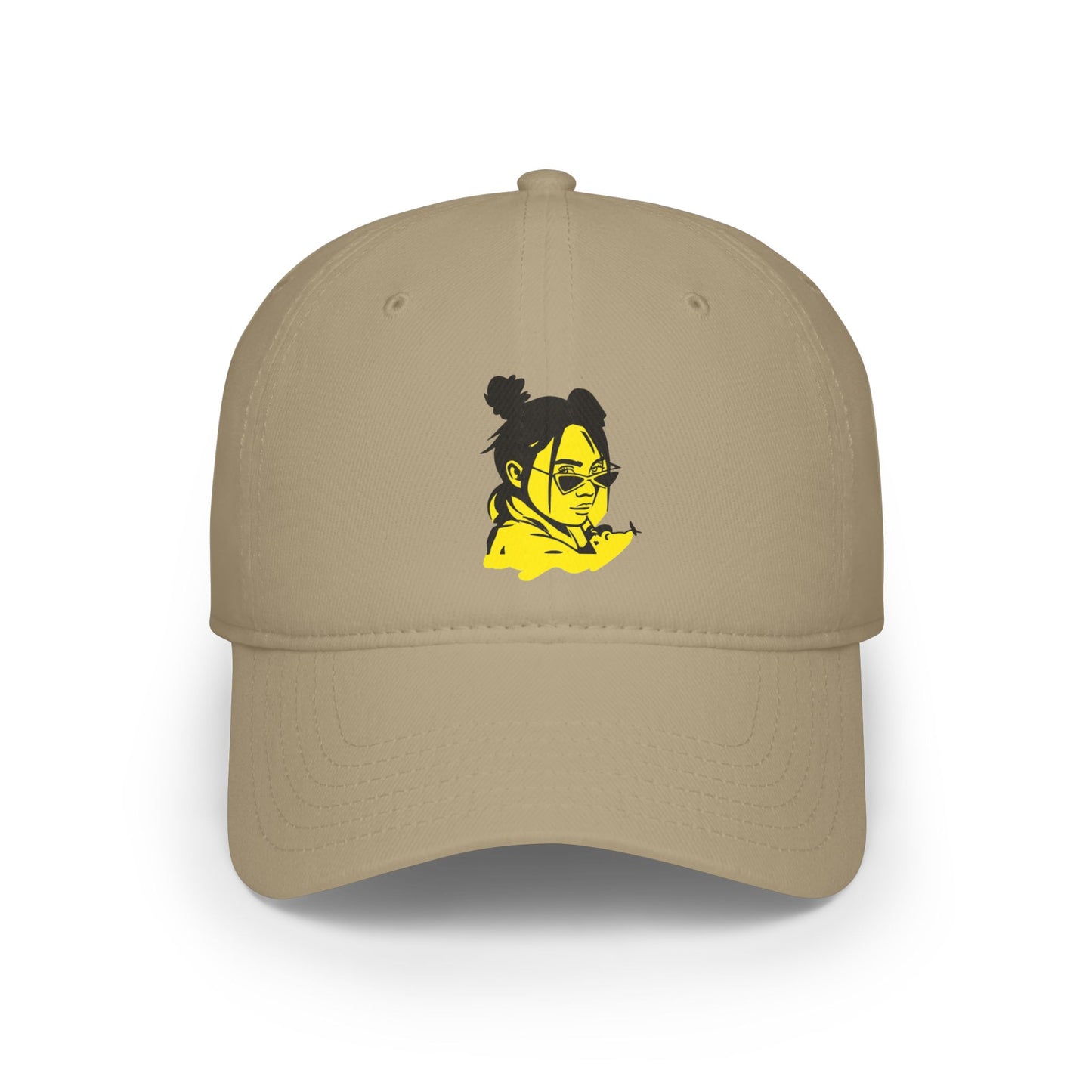 Billie Eilish Inspired Baseball Cap – Neon Mood Portrait Edition Printify