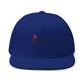 Abstract Red Flag Typography Fill Bill cap - snazzymerch