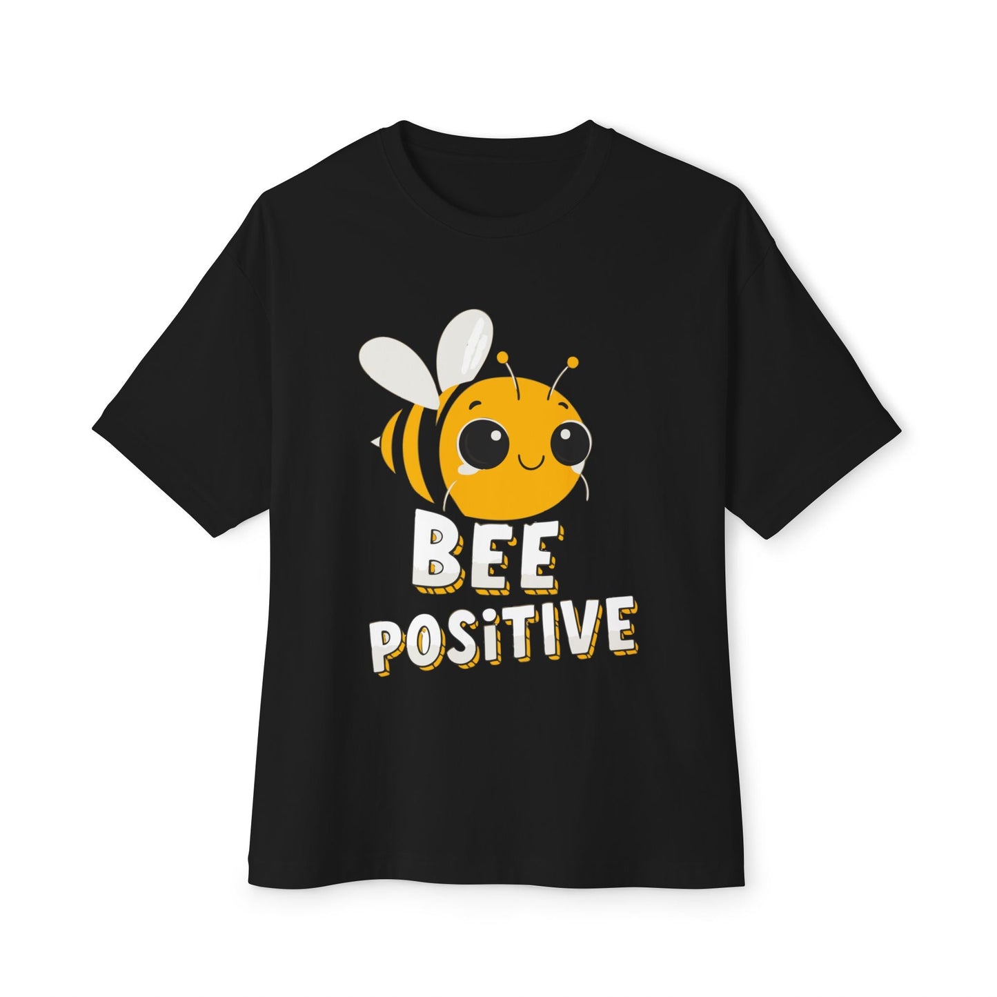 Oversized boxy Tee – Snazzy Bee positive Edition Printify
