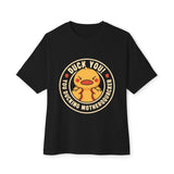 Oversized boxy Tee – Snazzy Duck Edition Printify