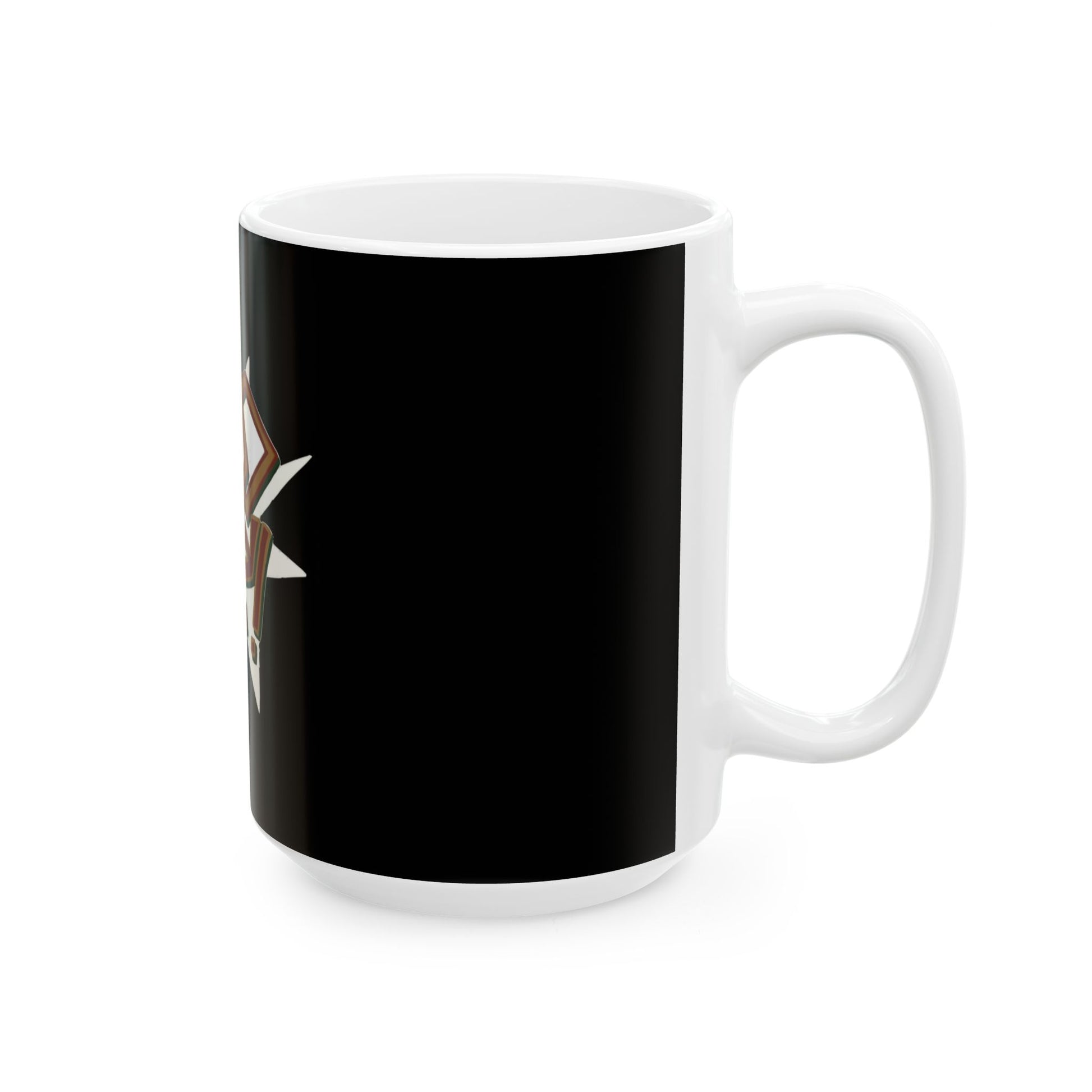 Geometric Lettering Ceramic Mug, (11oz, 15oz) - snazzymerch