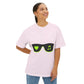 Neon Love Notes Unisex Oversized Boxy tee Printify