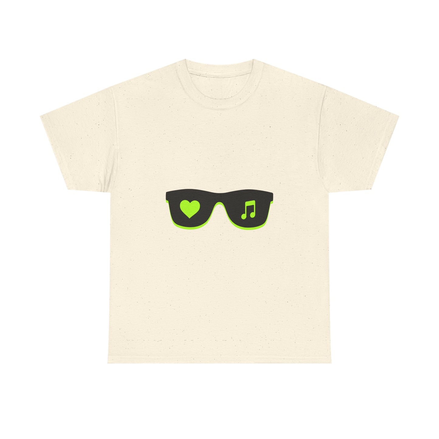 Neon Love Notes Unisex Heavy cotton tee Printify