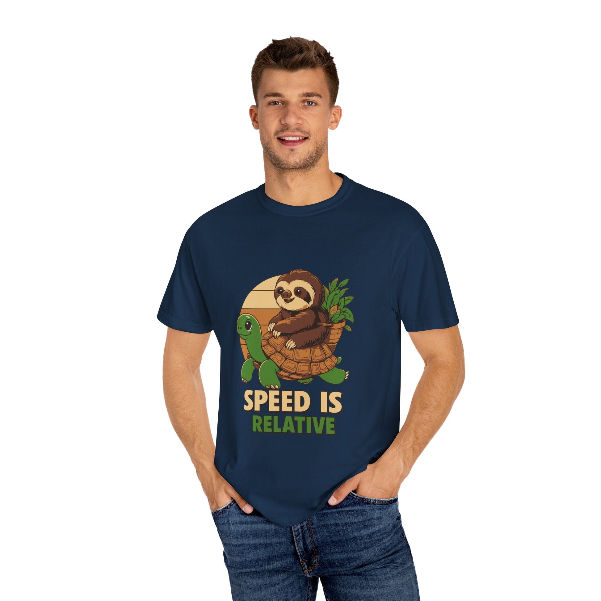 Dyed T-shirt – Snazzy Speed Edition Printify