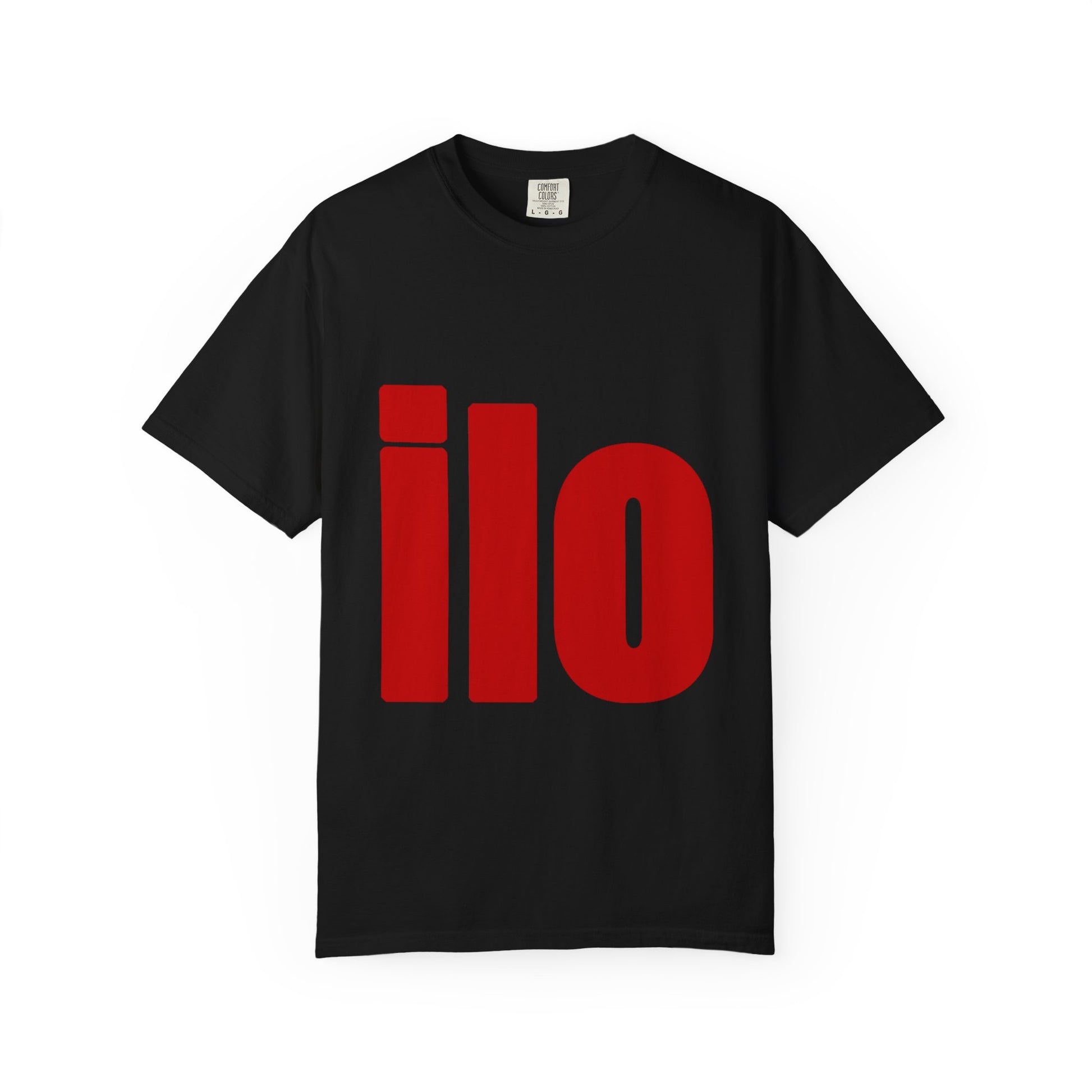 Billie Eilish Inspired Dyed T-shirt – Bold Red Block Edition Printify