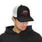 Red Country Western Star Snapback Trucker Cap (Embroidery) - snazzymerch