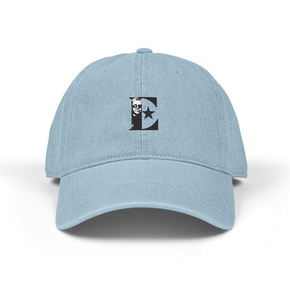 Black & White Portrait Denim Hat (Embroidery) - snazzymerch