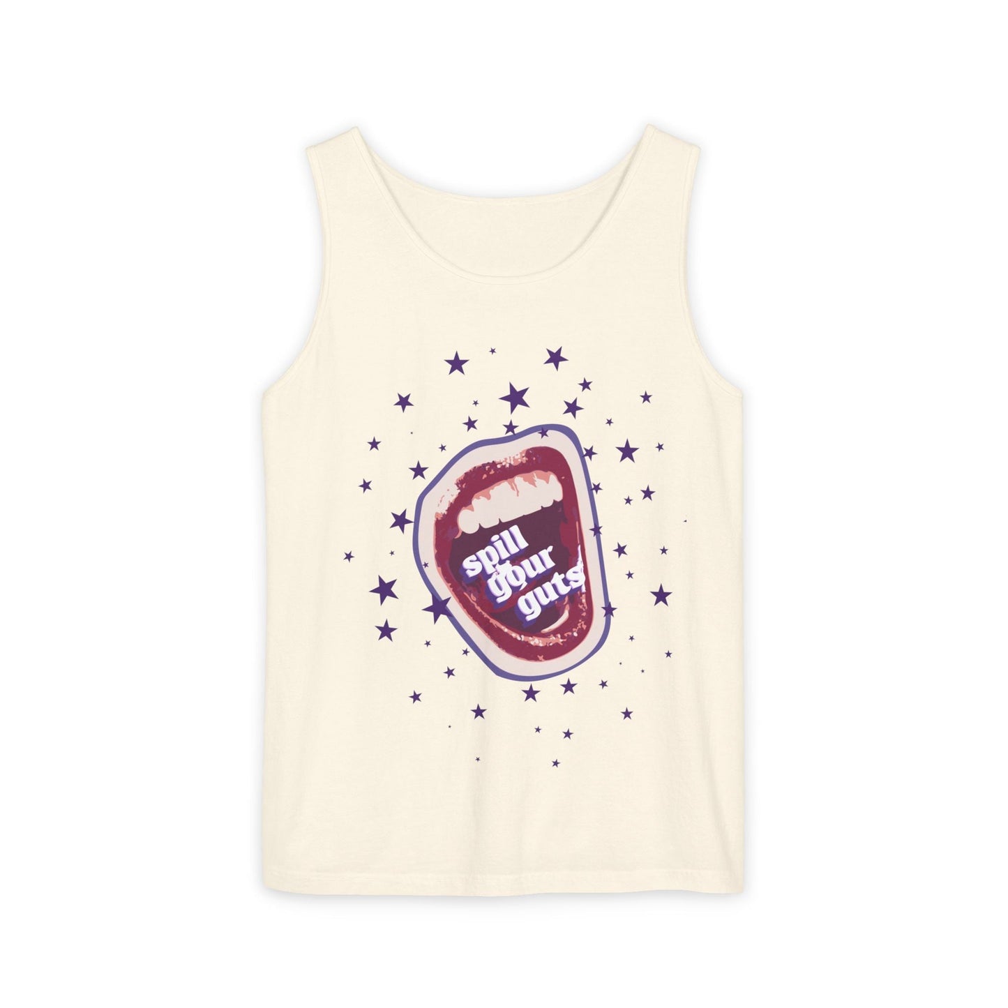 Spill Your Guts Scream-Dyed Tank Top Printify