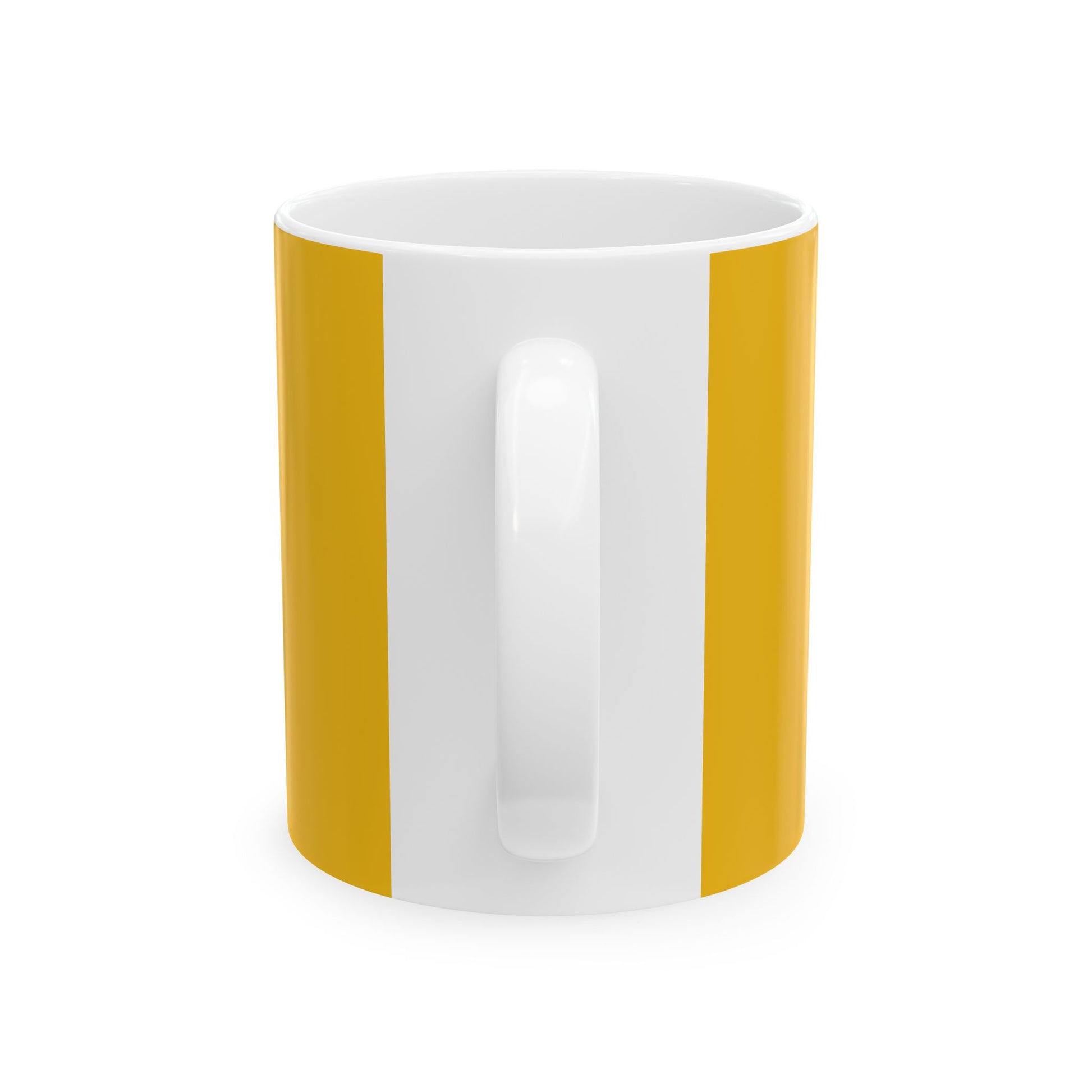 Yellow Glasses Portrait Ceramic Mug, (11oz, 15oz) - snazzymerch