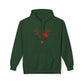 Minimal Reindeer Face Christmas Hoodie – Holiday Edition Printify