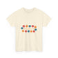 Retro Floral Groove Unisex Heavy cotton tee Printify