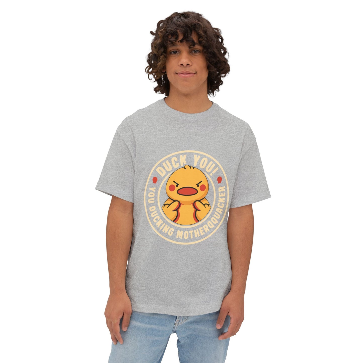 Oversized boxy Tee – Snazzy Duck Edition Printify