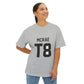Minimal Bold Number Unisex Oversized Boxy Tee - snazzymerch