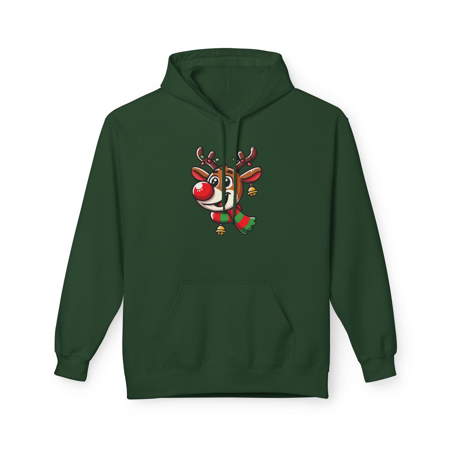 Cute Cartoon Rudolph Hoodie – Christmas Special Printify
