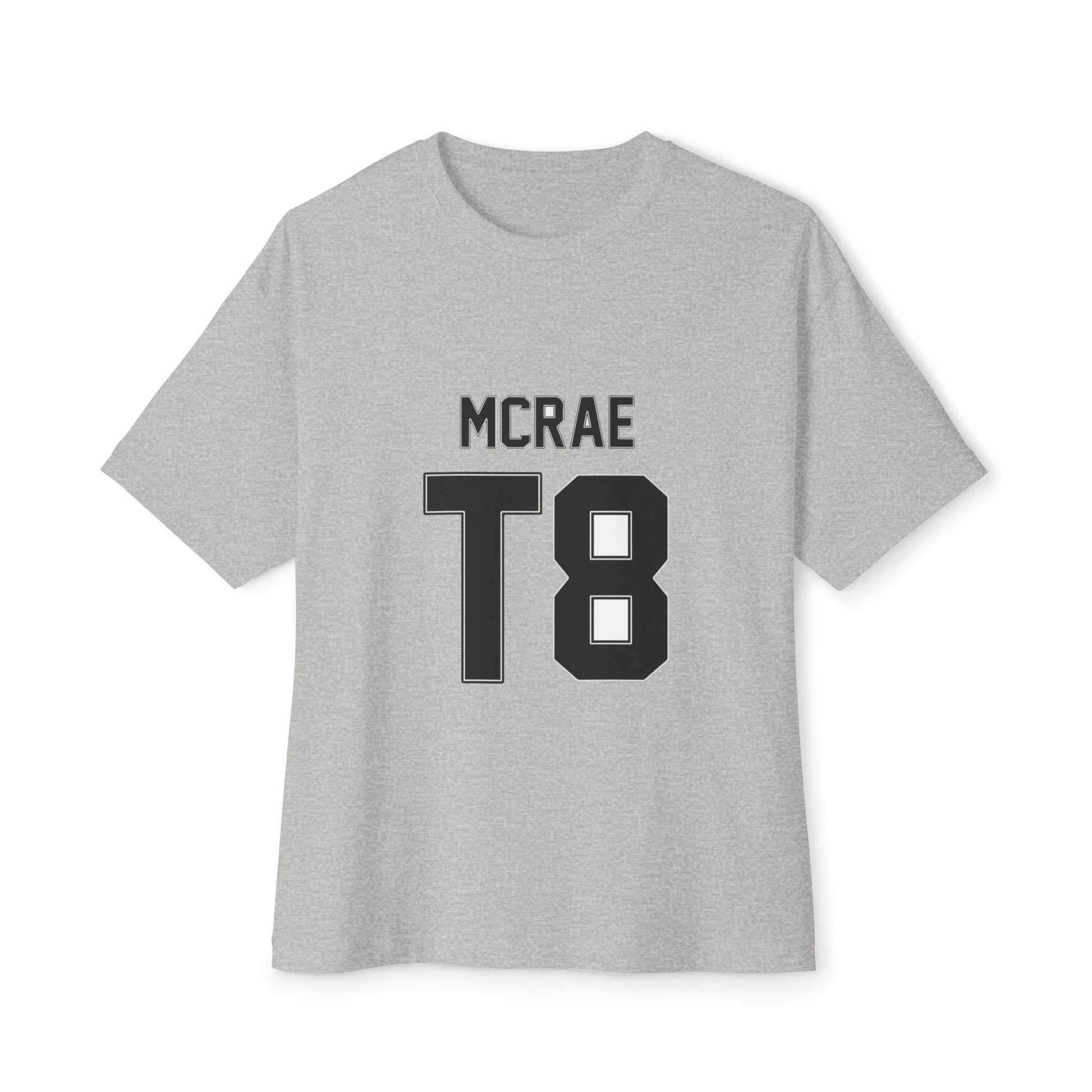 Minimal Bold Number Unisex Oversized Boxy Tee - snazzymerch