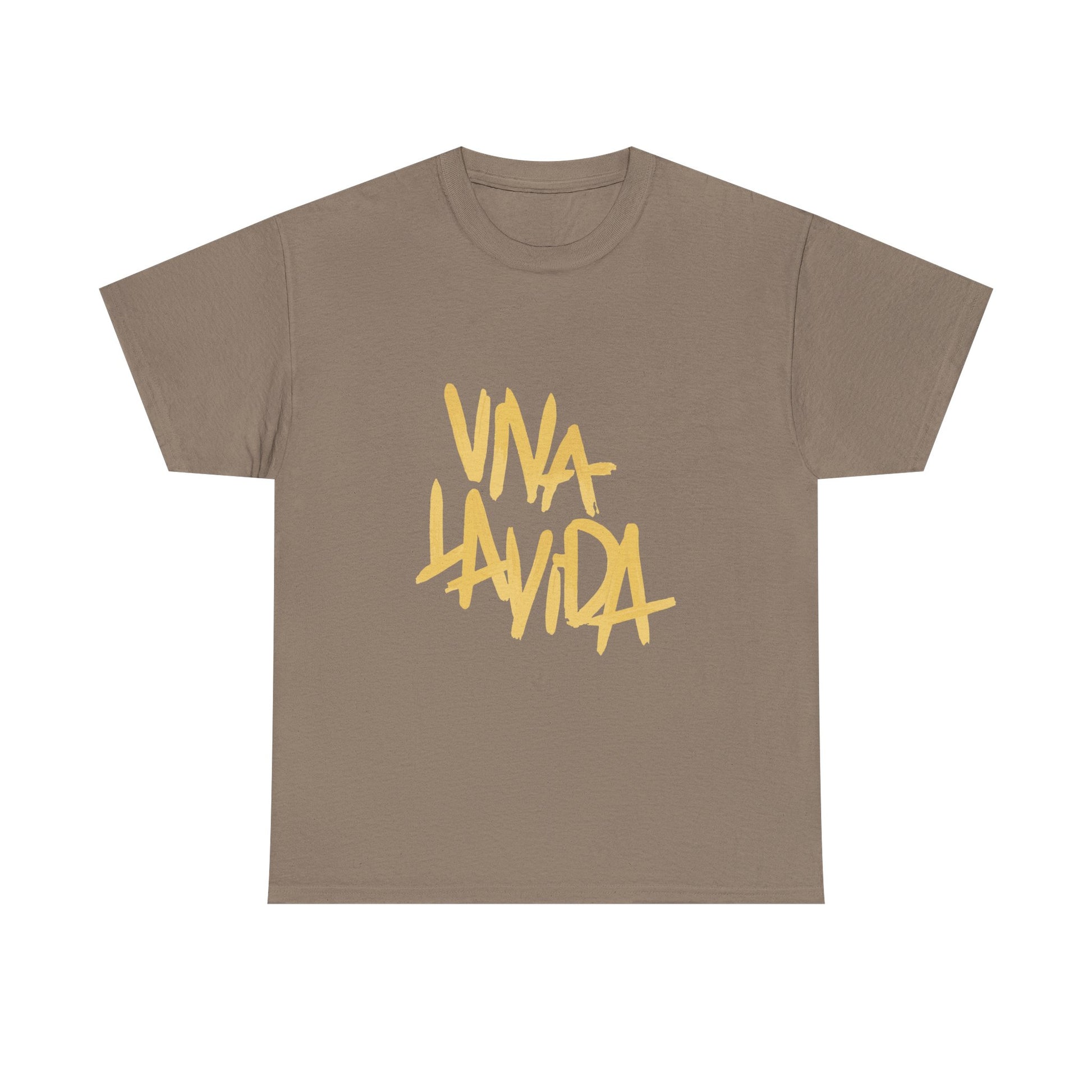Golden Brush Script Unisex Cotton Tee Printify