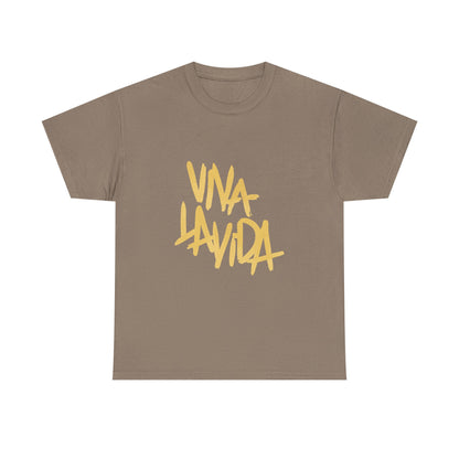 Golden Brush Script Unisex Cotton Tee Printify