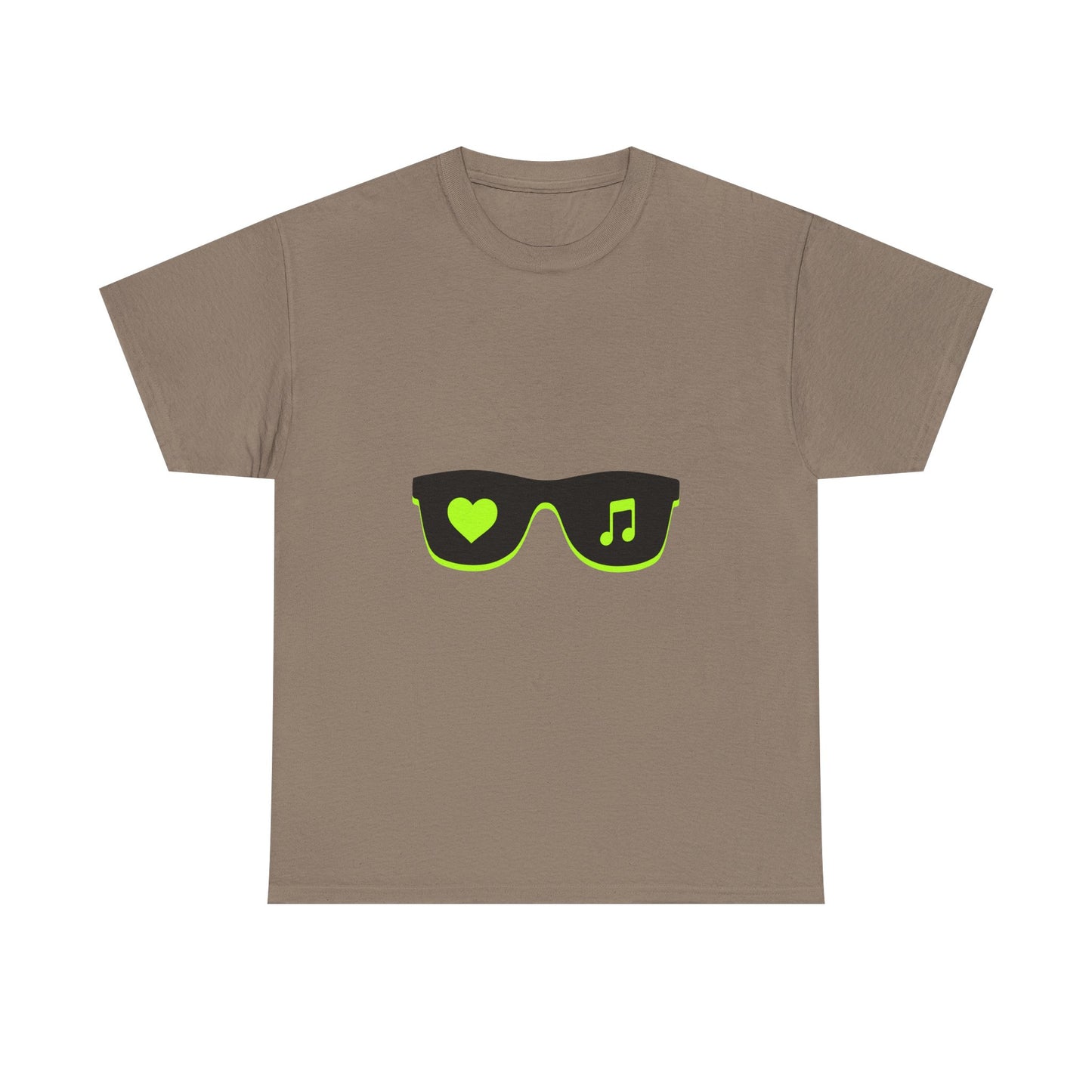 Neon Love Notes Unisex Heavy cotton tee Printify