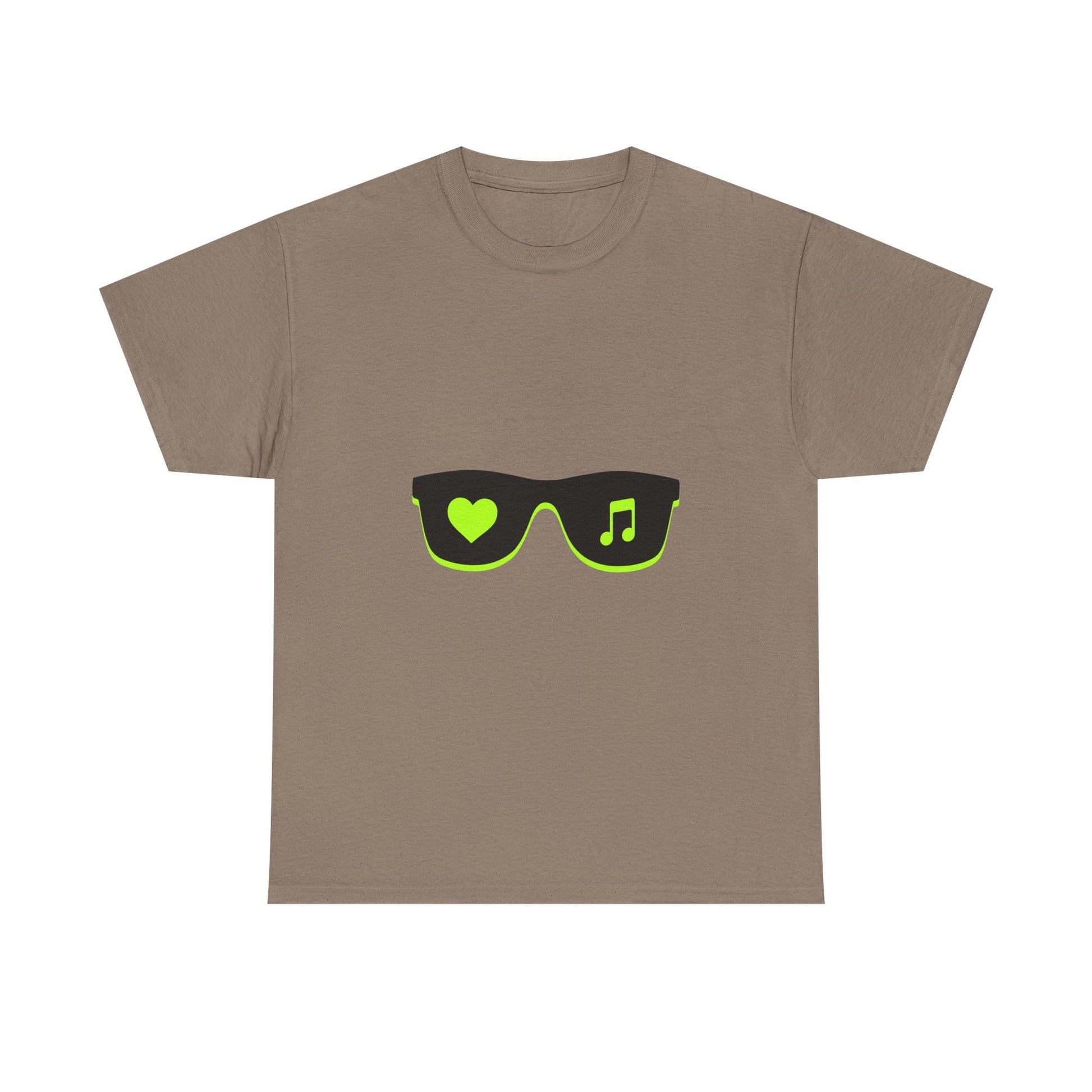 Neon Love Notes Unisex Heavy cotton tee Printify