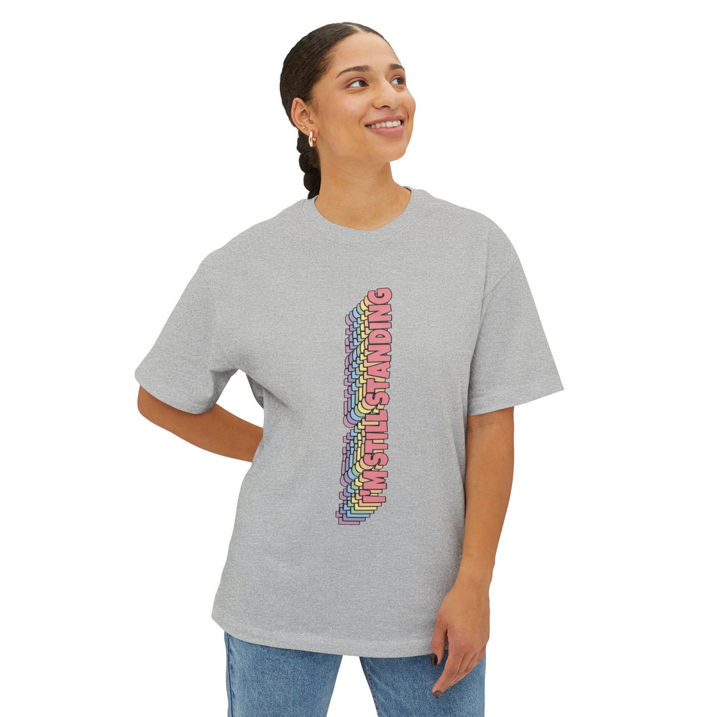 Standing Unisex Oversized Boxy Tee - snazzymerch