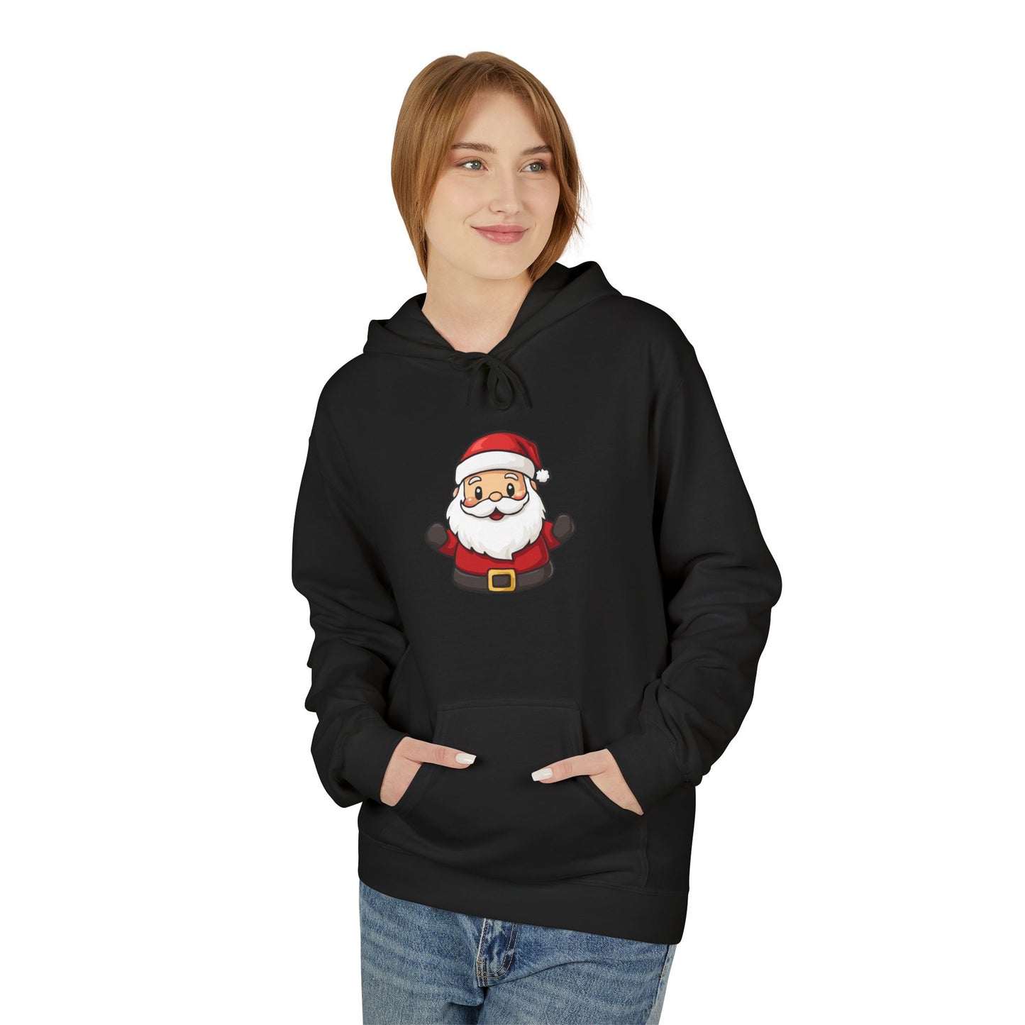 Cute Santa Claus Christmas Hoodie – Holiday Edition Printify