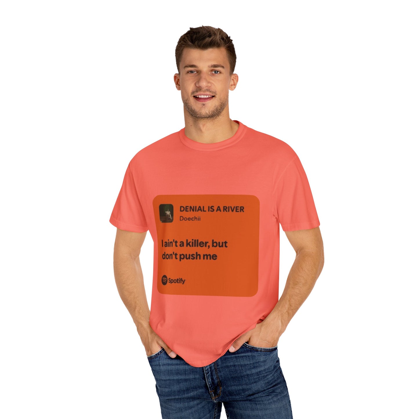Music Quote Card Unisex Garment-Dyed T-shirt - snazzymerch