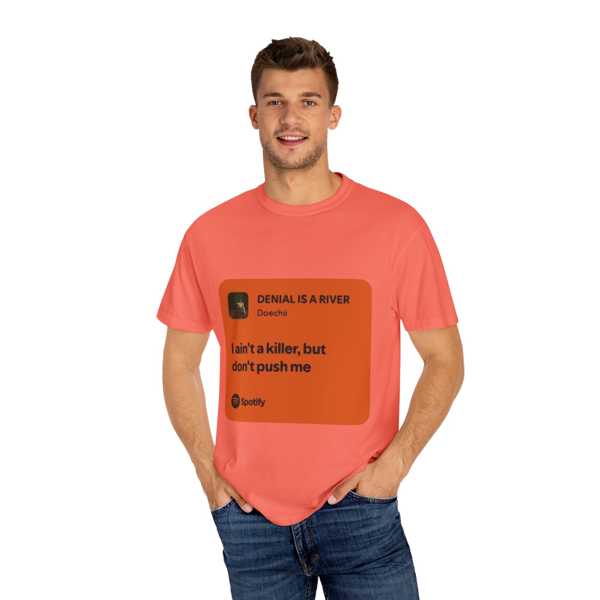 Music Quote Card Unisex Garment-Dyed T-shirt - snazzymerch