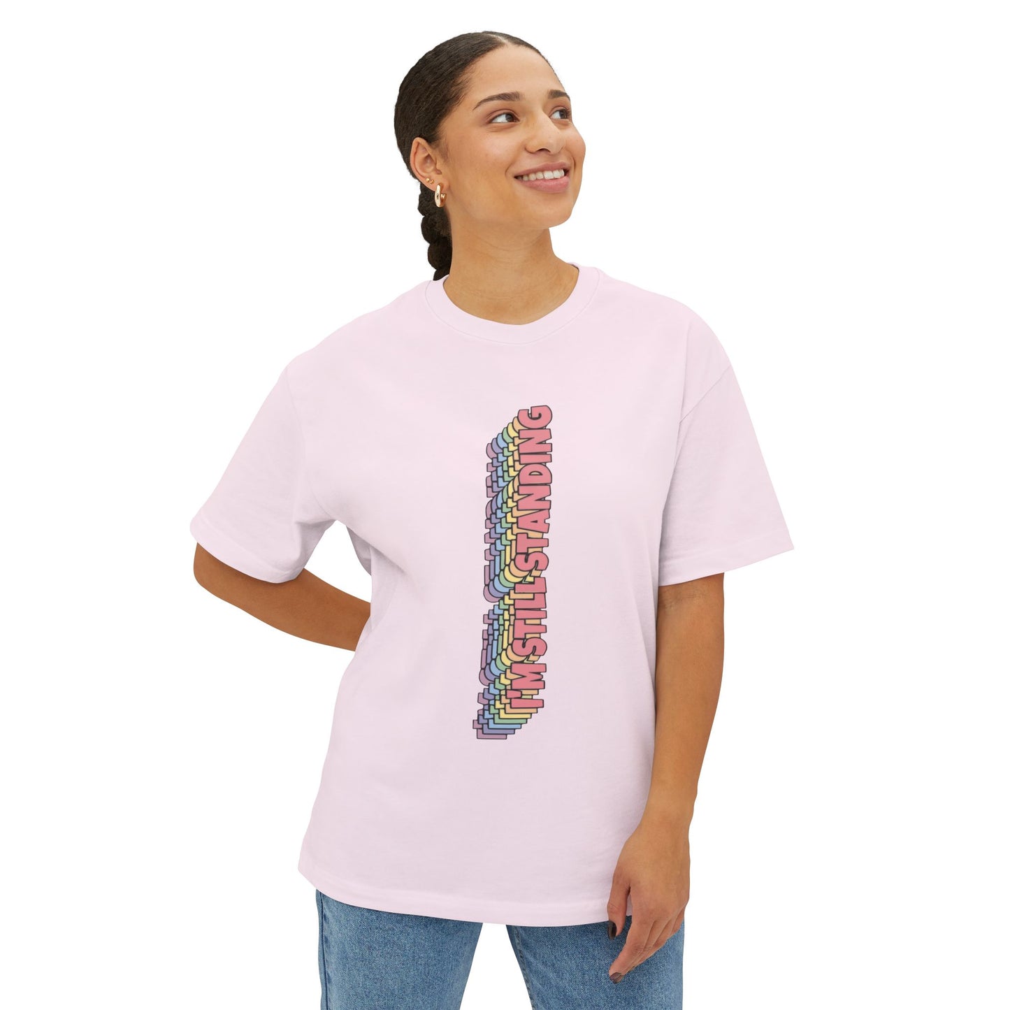 Standing Unisex Oversized Boxy Tee - snazzymerch