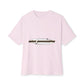 Cut-Out Text Unisex Oversized Boxy Tee - snazzymerch