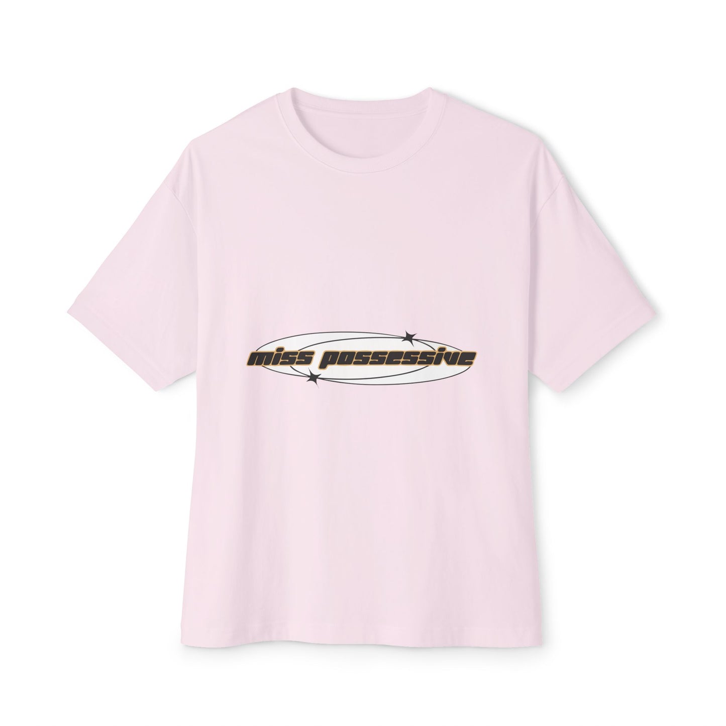 Cut-Out Text Unisex Oversized Boxy Tee - snazzymerch