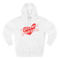 Worldwide Handsome Heart Three-Panel Fleece Hoodie - snazzymerch