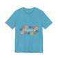 Retro Floral Groove Unisex jersey short sleeve tee Printify