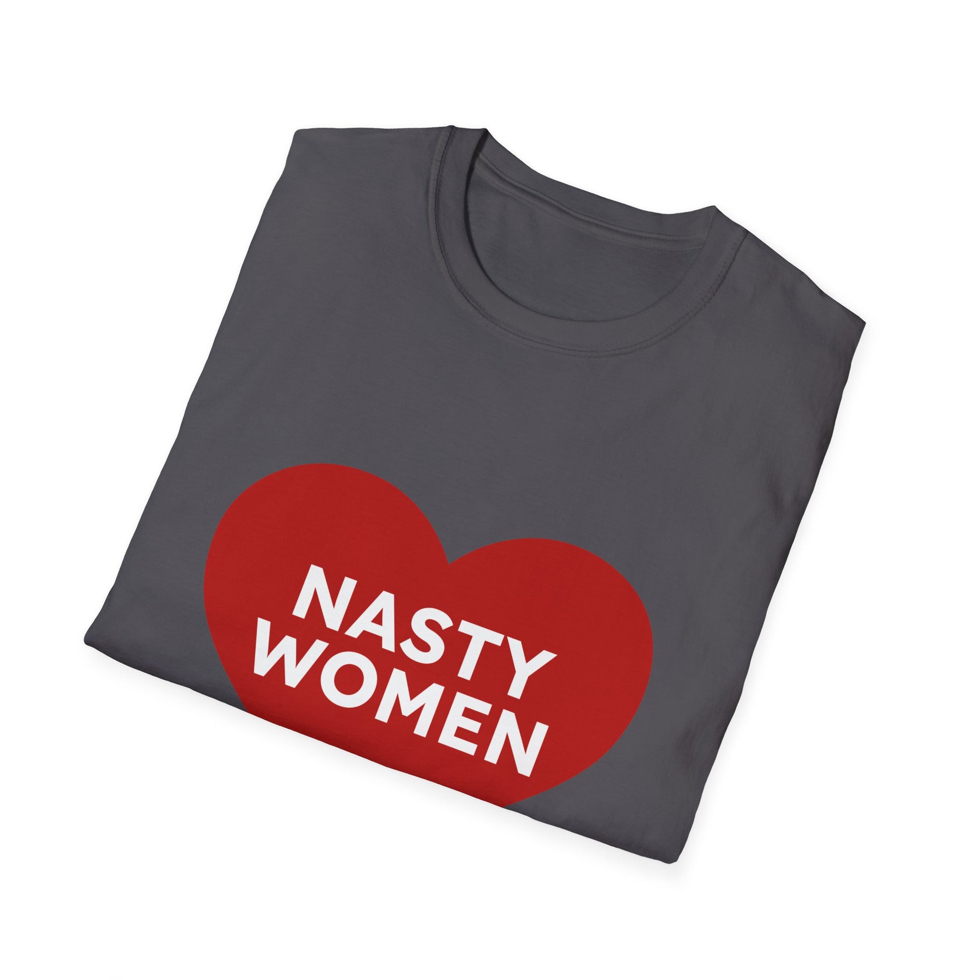 Nasty Women Heart - Unisex Softstyle T-shirt Printify
