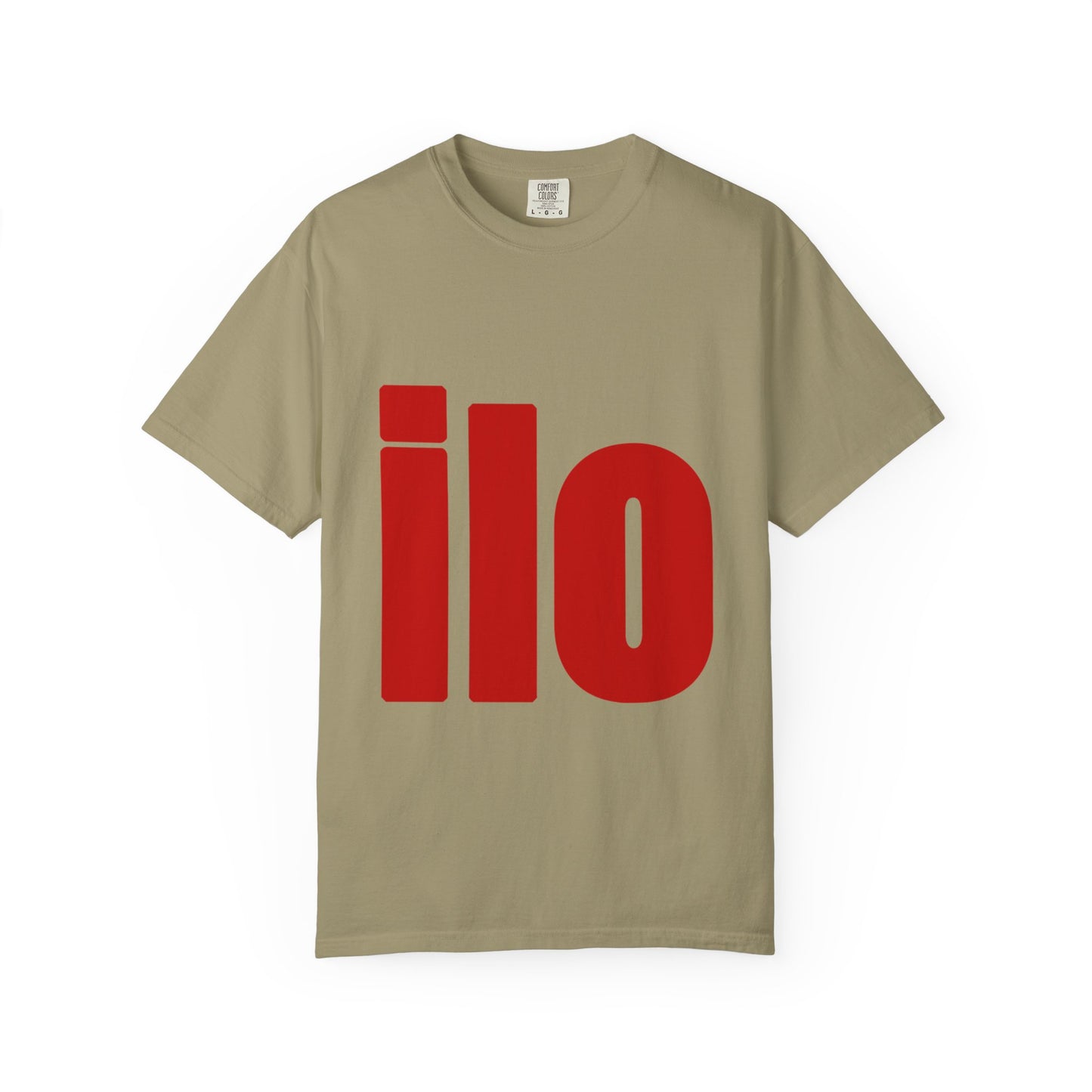 Billie Eilish Inspired Dyed T-shirt – Bold Red Block Edition Printify