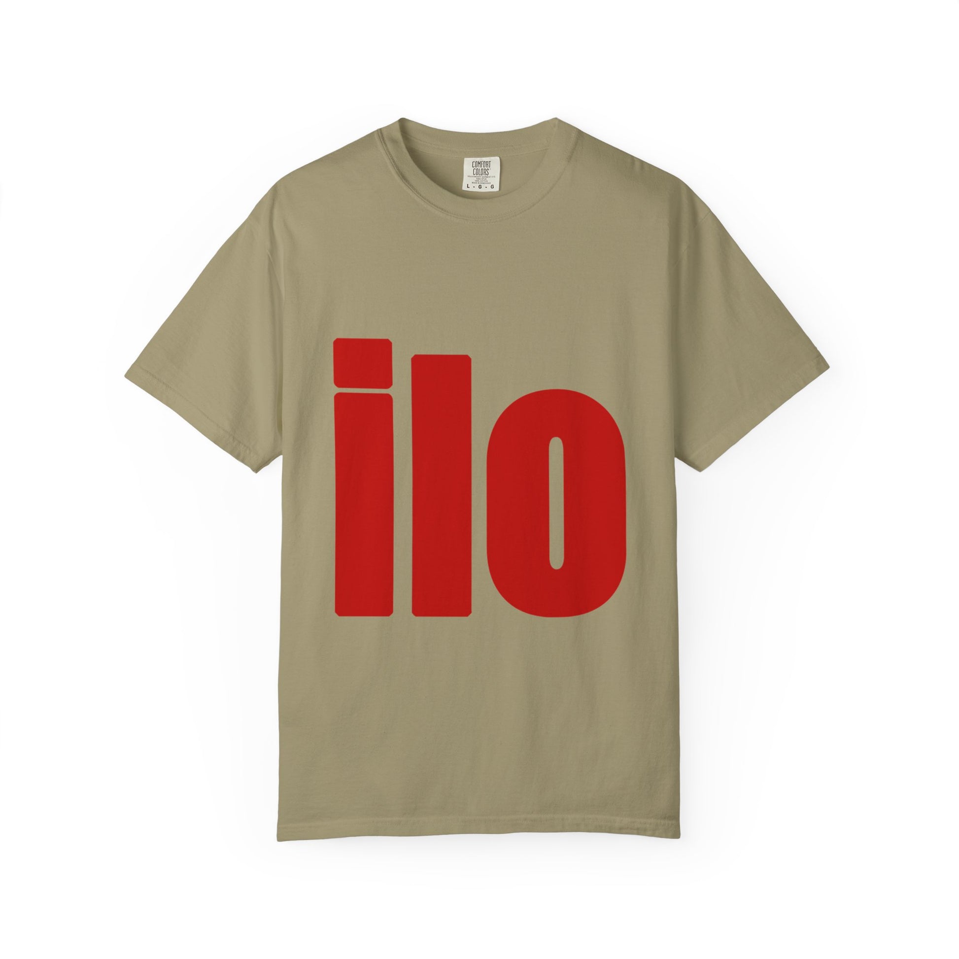 Billie Eilish Inspired Dyed T-shirt – Bold Red Block Edition Printify