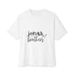 Clean White Unisex Oversized Boxy Tee - snazzymerch