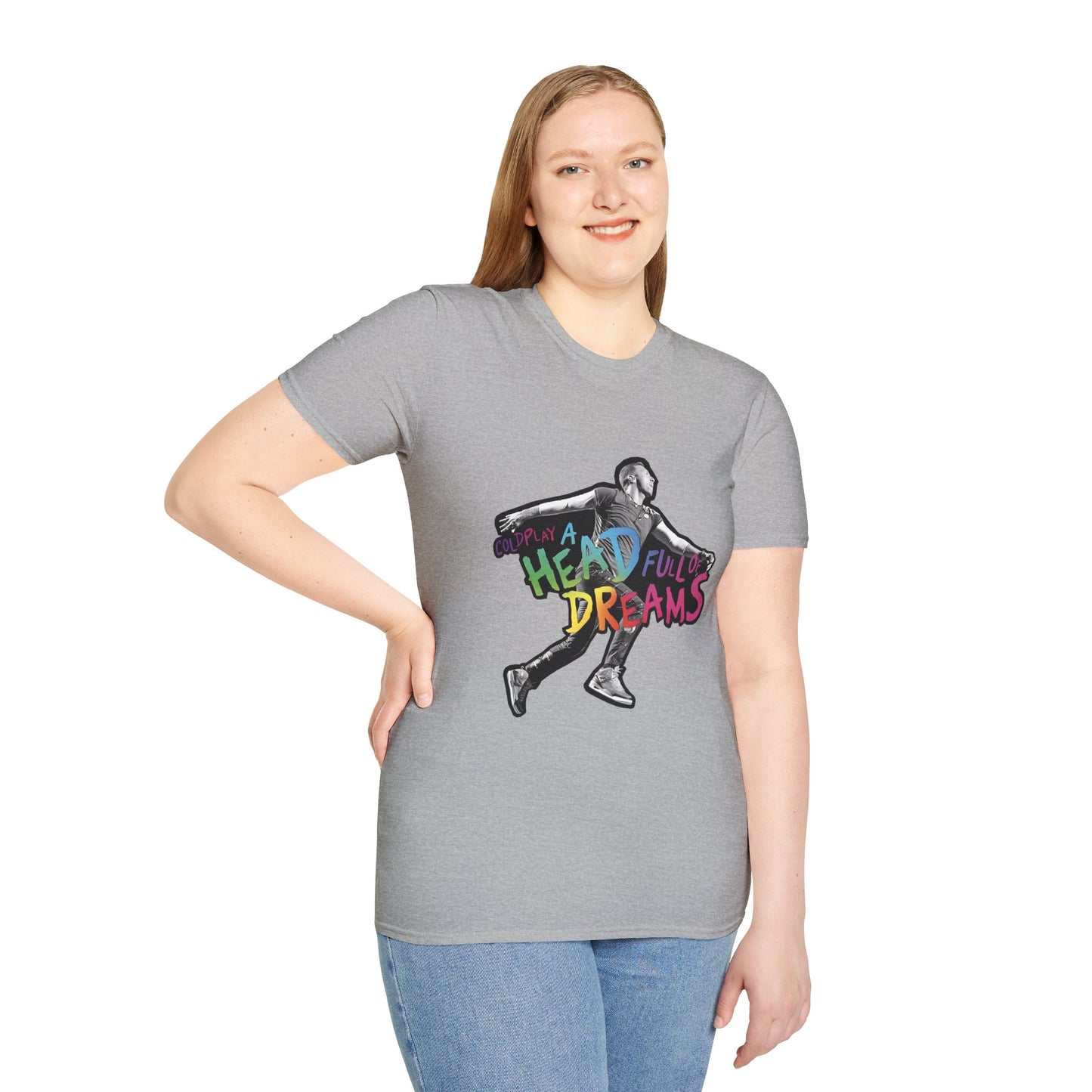 Unisex Softstyle T-Shirt Inspired by Coldplay A Head Full of Dreams Chris Printify