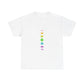 Rainbow Lunar Phases Unisex Cotton Tee Printify