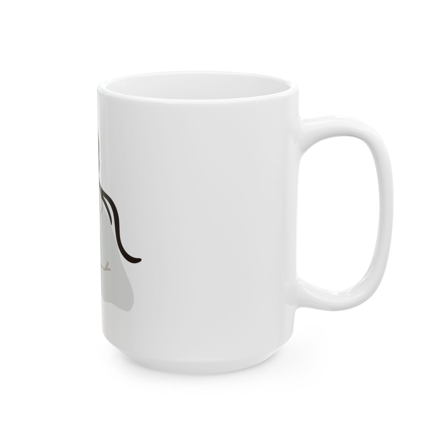 Vector Portrait Ceramic Mug, (11oz, 15oz) - snazzymerch