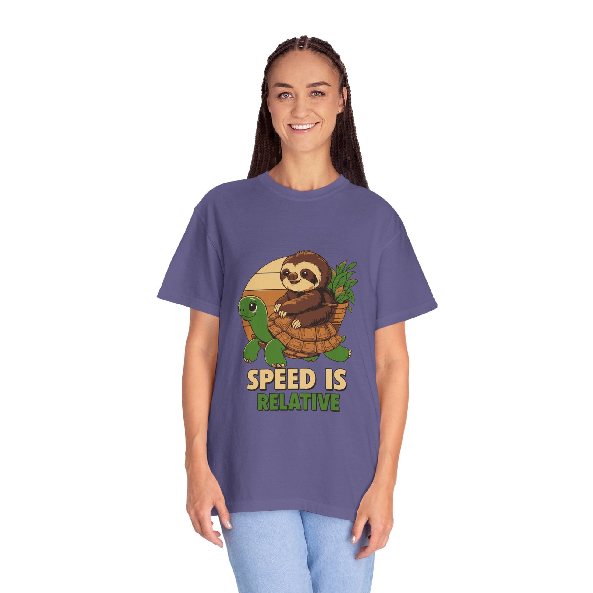 Dyed T-shirt – Snazzy Speed Edition Printify