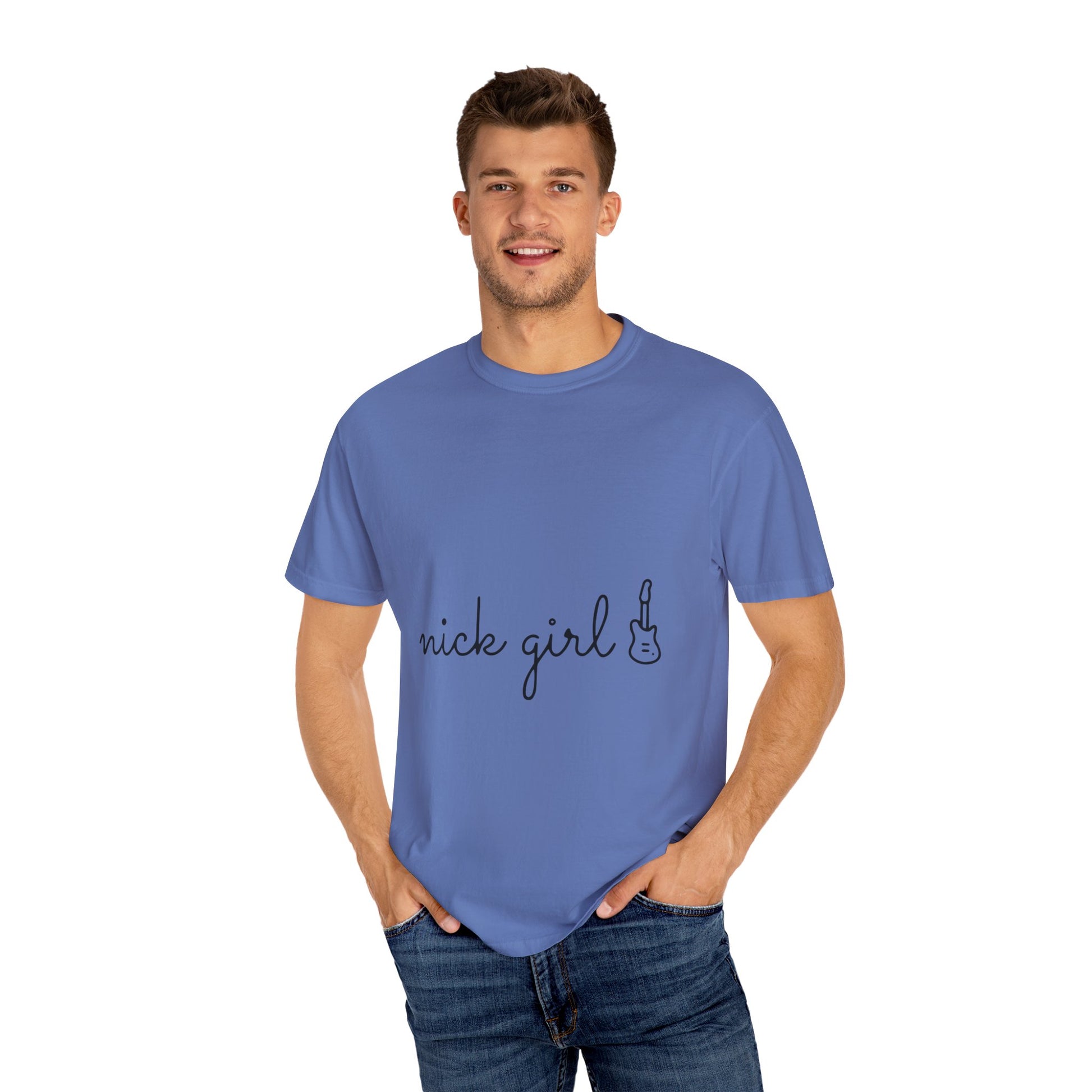 Retro Font Unisex Garment-Dyed T-shirt - snazzymerch