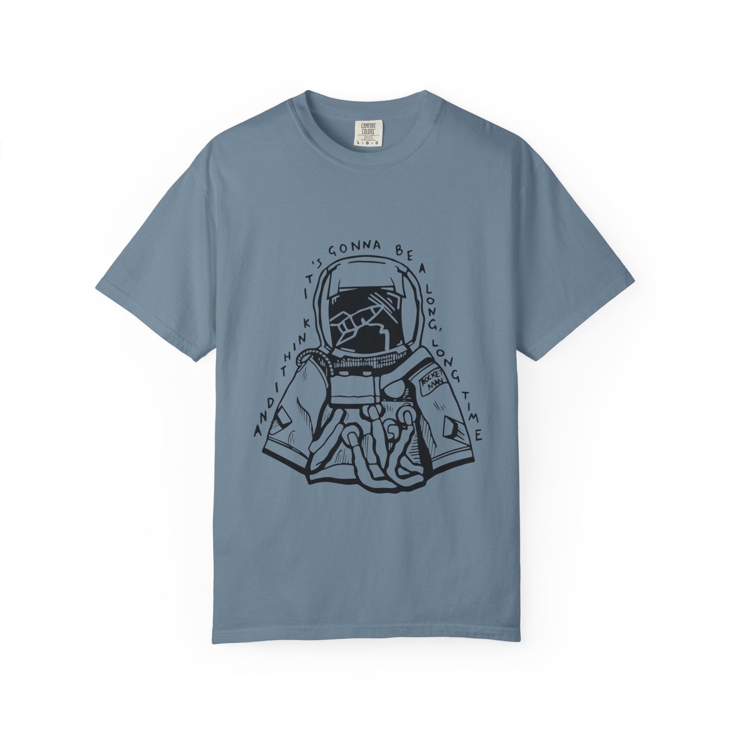 Outline Face Design Unisex Garment-Dyed T-shirt - snazzymerch