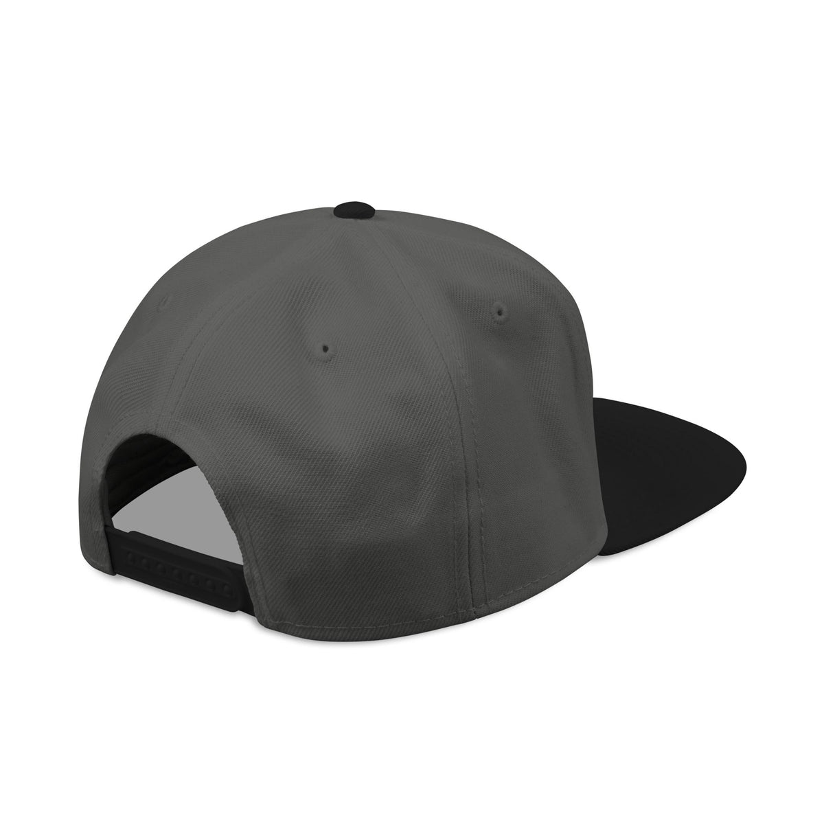 Orange Lightning Text Logo Snapback Cap Printify